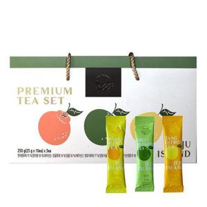 [제주담움] 과실차 스틱 3종 선물세트(한라봉차/청귤차/댕유자차) (각25g x 10포)