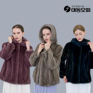 [방송에서만장기무이자][대동]SAGA휘메일풀스킨밍크후드코트(유색)