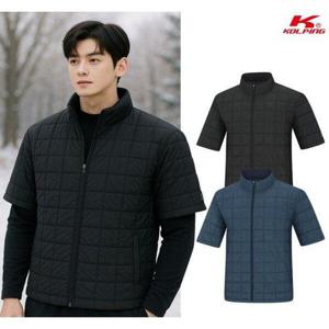 [콜핑]콜핑 남성 겨울 웰론 퀄팅 등산 반팔 패딩 자켓 KSC652VJ1M