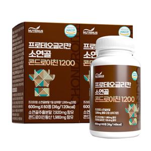 뉴트리너스 프로테오글리칸 소연골 콘드로이친 1200 (600mg x 60정) 2박스