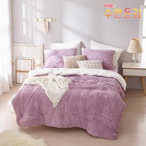 (SS/이불)에어룸 수면온감 니트 극세사 보온기능성 이불