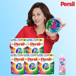 NEW 퍼실 딥클린 디스크 컬러 캡슐세제5팩+(버넬1/브레프2 중 택)