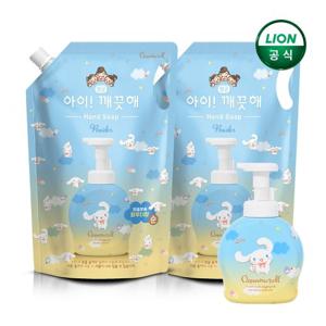 아이깨끗해 시나모롤 순 1.8L 리필 x 2개 + 시나모롤 490ml 공용기 x 1개