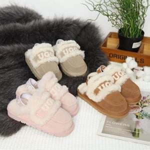 호주정품 DK어그 에린 키즈 밴딩 양털 니트로고 slipper DB143