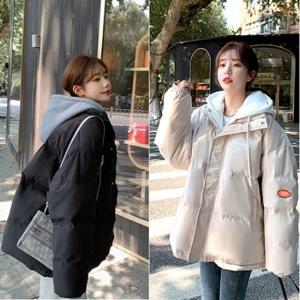 [FW여성경량패딩] 겨울방한 페이크 두터운 후드 패딩