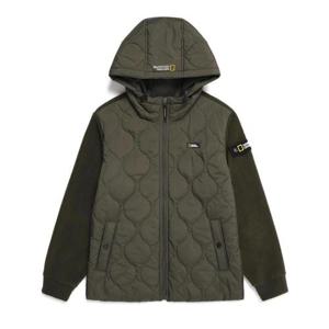 [내셔널지오그래픽]소재 MIX 하이브리드 퀄팅 변형 패딩자겟-N224MFT030K_US