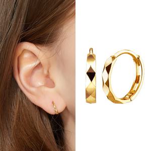 골드앤 18K 심플컷팅 小 링귀걸이 YG