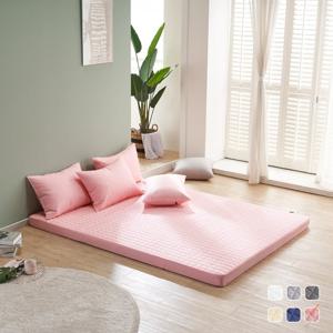 [에르미아] 에이븐 순면100% 항균 누빔 라텍스커버(높이7.5cm) 퀸(Q)