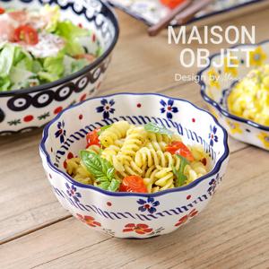 프라카 폴란드풍 도자기 공기대접 2P 세트