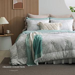 (퀸)new 에어룸 에코 오가닉 순면100% 침구세트(이불+볼륨패드+베개커버2)