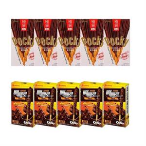 갤러리아_크런키빼빼로39g x 5ea + 포키극세44g x 5ea