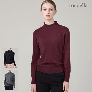 [로코엘라] 마벨 캐시미어 블렌디드 모크넥 여성 니트
