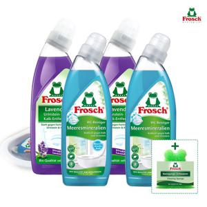 프로쉬 변기세정제 (미네랄2개+라벤더2개+수세미)