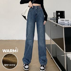 [무드무드] 머뮤 벨벳기모 데님 팬츠