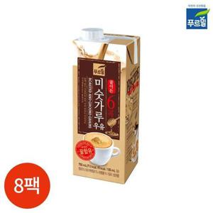 갤러리아_푸르밀 꿀이든 6곡 미숫가루 우유 750ml x 8팩