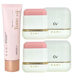 [홈쇼핑 동일] 가히 선스틱 썬스틱 캐비어 CV 씨브이 샤인핏 2개+선세럼 50ml 1개