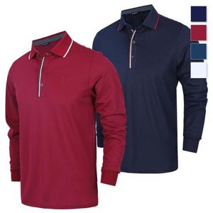 [노블진]Q BM231번긴팔티 남성카라티셔츠 쿨 냉감 여름카라긴팔티 스판 기능성 빅사이즈