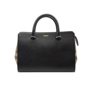 버버리 스몰 밴웰 투 웨이 체크 토트백 블랙 80840231
