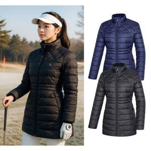 [비티알]비티알 여성 겨울 퀄팅 골프 경량 롱패딩 자켓 BSC658SJ9W