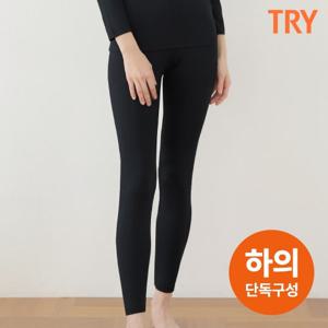 TRY 여성 피치 발열 기능성 히트업 내복 하의 2매 세트