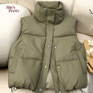 [쉬즈프리티] 코라이중커버패딩조끼_여성패딩베스트