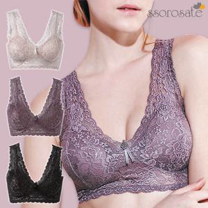 [쏘로사떼]레이스런닝브라 3종 보정속옷 여자속옷 노와이어 브라 브라렛