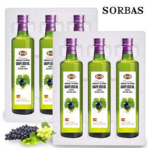소르바스 (스티로폼포장) 포도씨유 500ml 6병