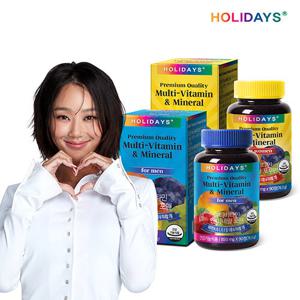 [홀리데이즈] 멀티비타민&미네랄 포맨+포우먼 (각3개월분)