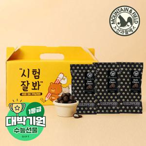 [산과들에] 다크마카다미아 초코볼 수능만점 합격기원 응원 선물세트 (총 20봉/엽서동봉)