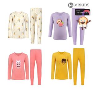 브레드이발소 국산 에어로웜 여아동 내복 4종 택1