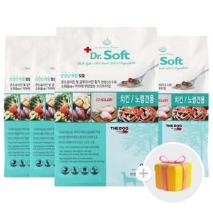 더독 닥터소프트 치킨 노령견용 3kg X 4개 + 계란찜 1박스 랜덤 증정