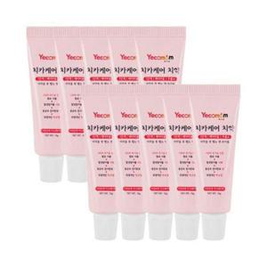 [예꼬맘]미니치약 10P /1단계/베이비용/무불소/아기치약