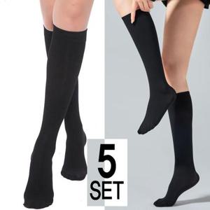 [제이투와이]베이직 데일리 롱스타킹 무릎스타킹 5켤레 반스타킹 니삭스 판타롱