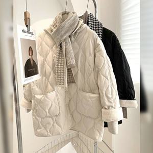 ★베스트셀러★[무드무드] 게르 브이넥 퀄팅 패딩 자켓