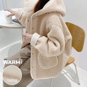 ★겨울베스트특가★[무드무드] 타미아 후리스 후드 점퍼