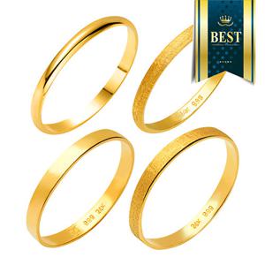 [한국금다이아몬드] 순금 반지 24K 유광 무광 엥게이지 평반지 1.125g 택1