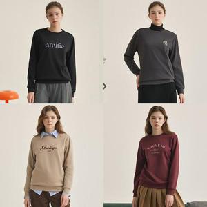 ★클리어런스한정가★ [4종세트] 여성보아퍼융기모티셔츠 세트