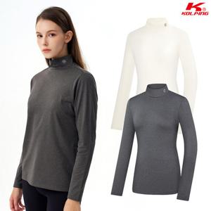 콜핑 여성 겨울 이너 목티 기모 목폴라 티셔츠 KSC042FT2W