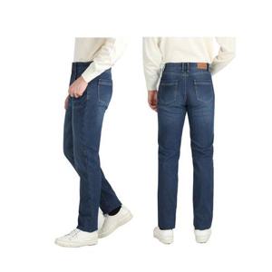 [리빌모아]중년남성 편안한 스판 데님니트패딩 기모 청바지LV-JEK-381-샌드연청