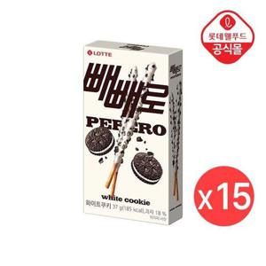 갤러리아_[롯데] 빼빼로 화이트 쿠키 37g x 15개입