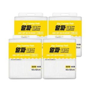 알짜패드 라벤더향 표준형 43X53 100매X4개 배변패드