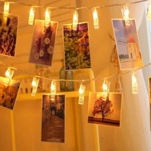 (WFJ7C1O) 엽서사진클립 캠핑 감성 분위기연출 집안곳곳 사진걸이줄 10등 1.5M