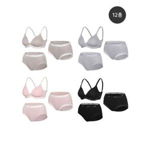 [푸마 언더웨어]여성 릴렉스 브라팬티 12종 세트