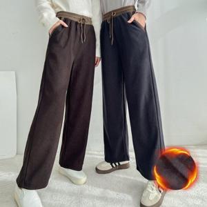 ★기모코듀로이 2종세트★투톤 밴딩 기모 코듀로이 와이드팬츠