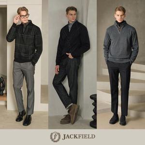 [잭필드]25FW  남성 패턴 레이어드 셔츠 니트 3종