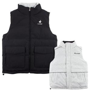 [르꼬끄 스포르티브]르꼬끄 루즈핏 듀스 리버시블 베스트 QP423TPDO1 BLK