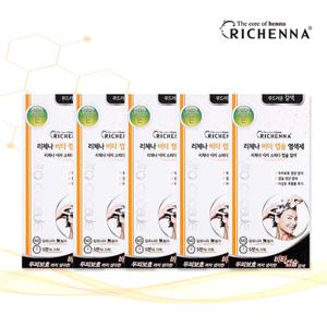 ♥홈앤단독특가♥  리체나 샴푸형 비타 캡슐 염색제 5박스