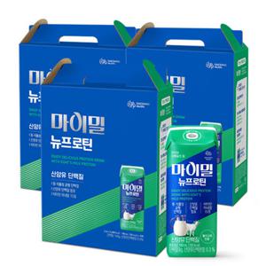 [대상웰라이프] 마이밀 마시는 뉴프로틴 산양유 단백질음료 (190mlx16팩), 3박스