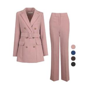 [비비드시크릿가너]VIVID SET 여성 더블자켓+부츠컷팬츠 가을겨울세트