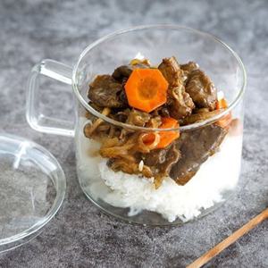 대용량 투명 유리컵 130L 라면그릇 샐러드식기 밥그릇